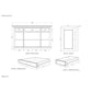 NovaSolo Halifax 57" Classic White Mahogany Buffet With 2 Glass/ Wooden Doors & 3 Drawers