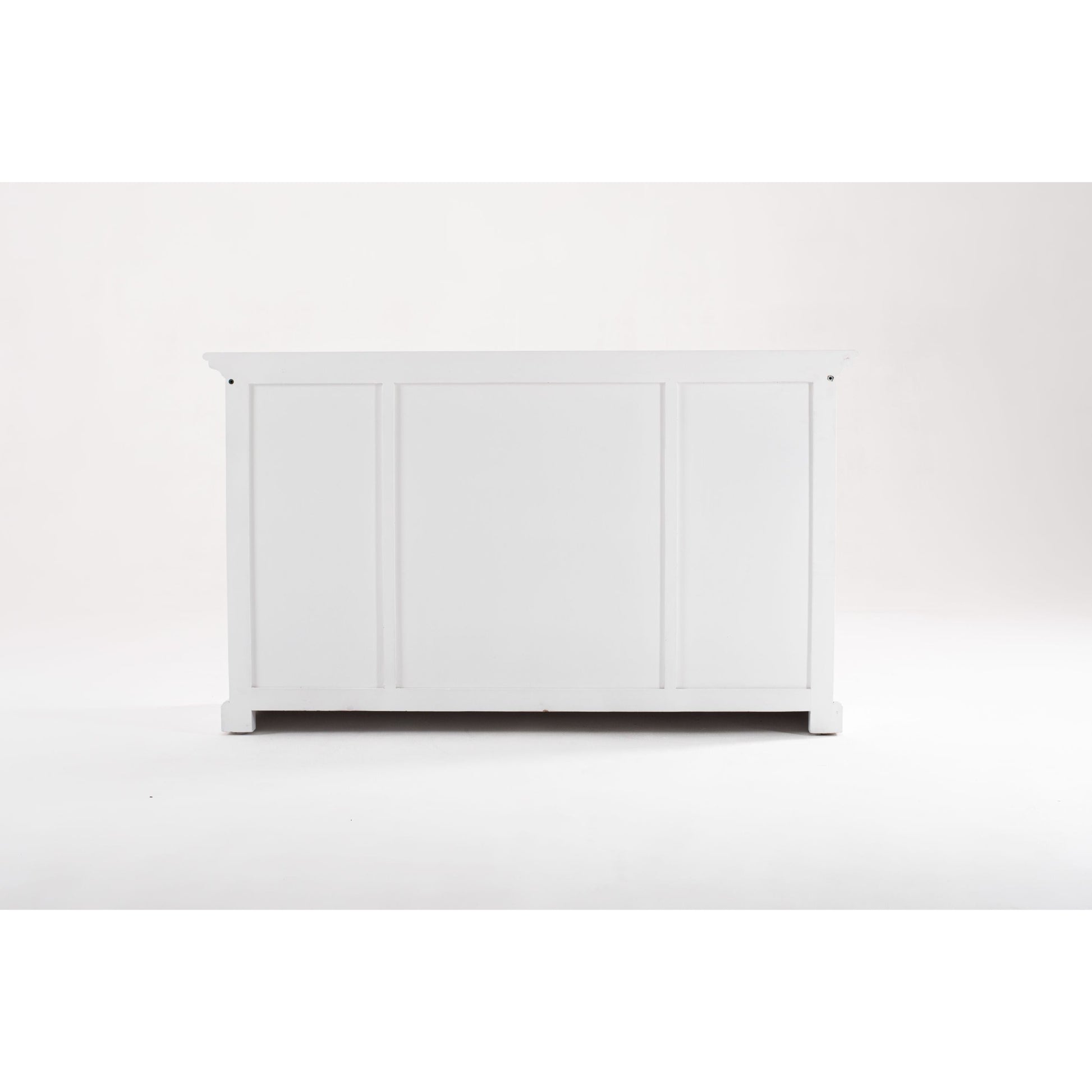 NovaSolo Halifax 57" Classic White Mahogany Buffet With 4 Doors & 3 Drawers