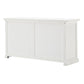 NovaSolo Halifax 57" Classic White Mahogany Buffet With 4 Doors & 3 Drawers