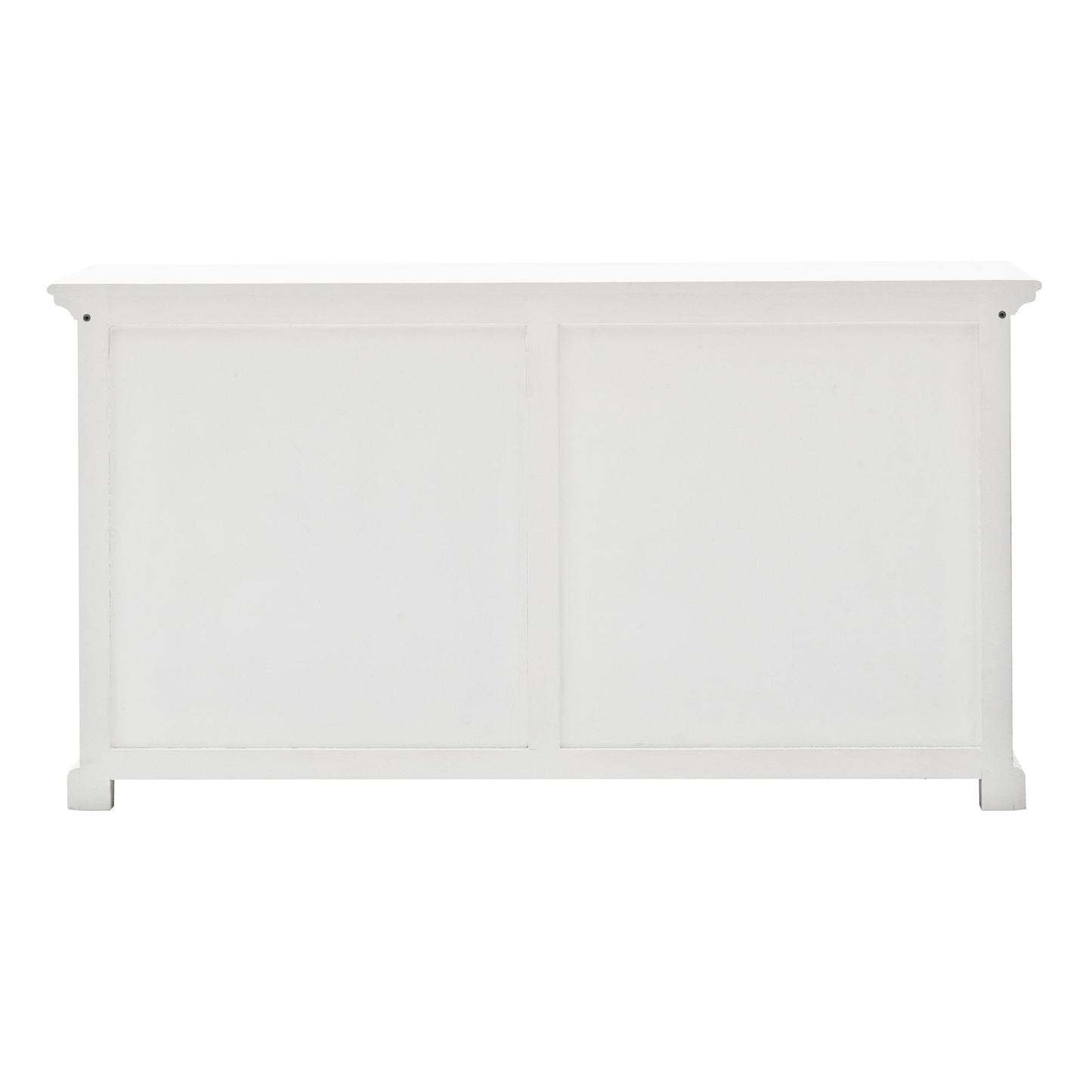 NovaSolo Halifax 57" Classic White Mahogany Buffet With 4 Doors & 3 Drawers