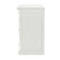 NovaSolo Halifax 57" Classic White Mahogany Buffet With 4 Glass Doors