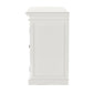 NovaSolo Halifax 57" Classic White Mahogany Buffet With 4 Glass Doors