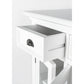 NovaSolo Halifax 57" Classic White Mahogany Buffet With 4 Glass Doors & 3 Drawers