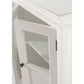 NovaSolo Halifax 57" Classic White Mahogany Buffet With 4 Glass Doors