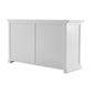 NovaSolo Halifax 57" Classic White Mahogany Buffet With 6 Drawers