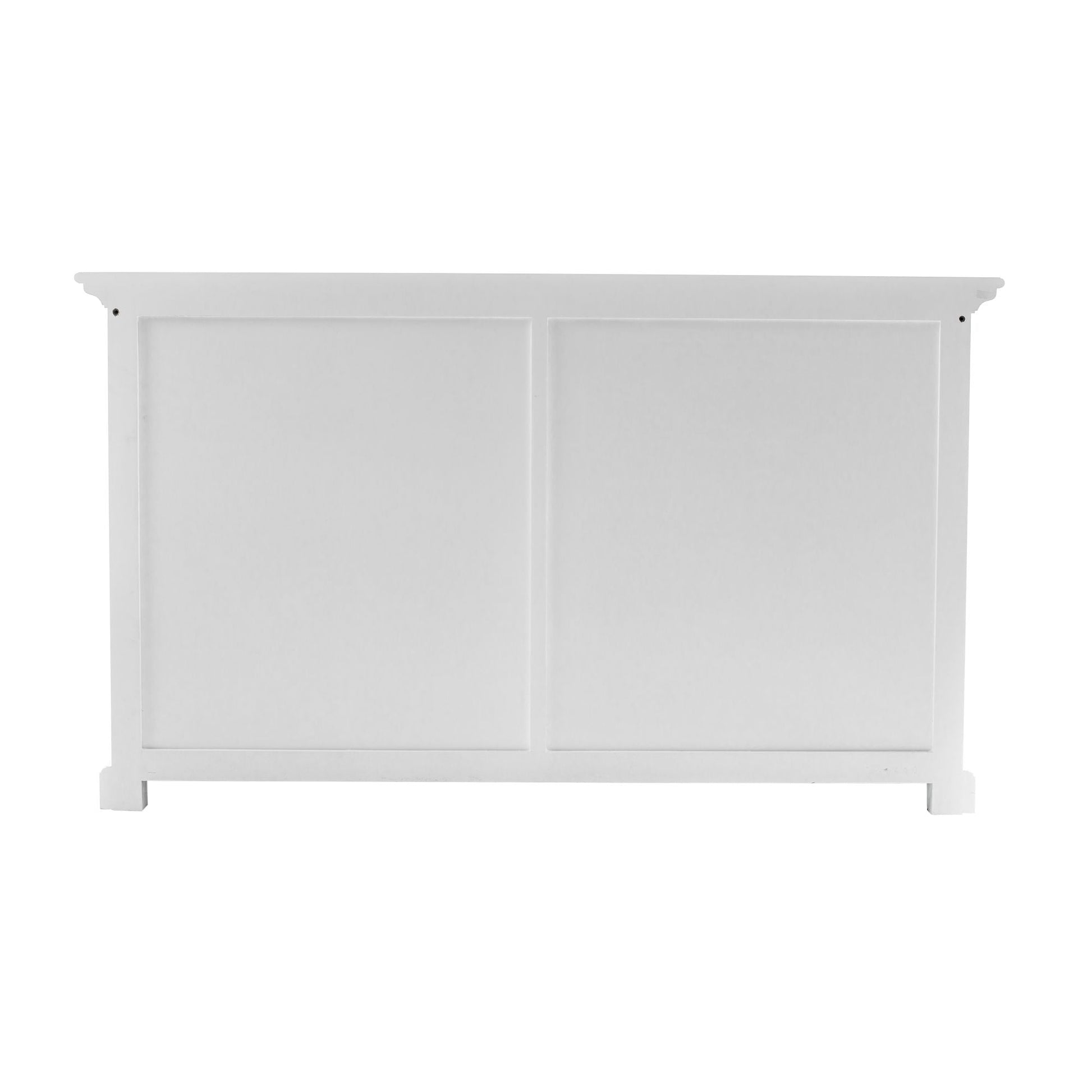 NovaSolo Halifax 57" Classic White Mahogany Buffet With 6 Drawers