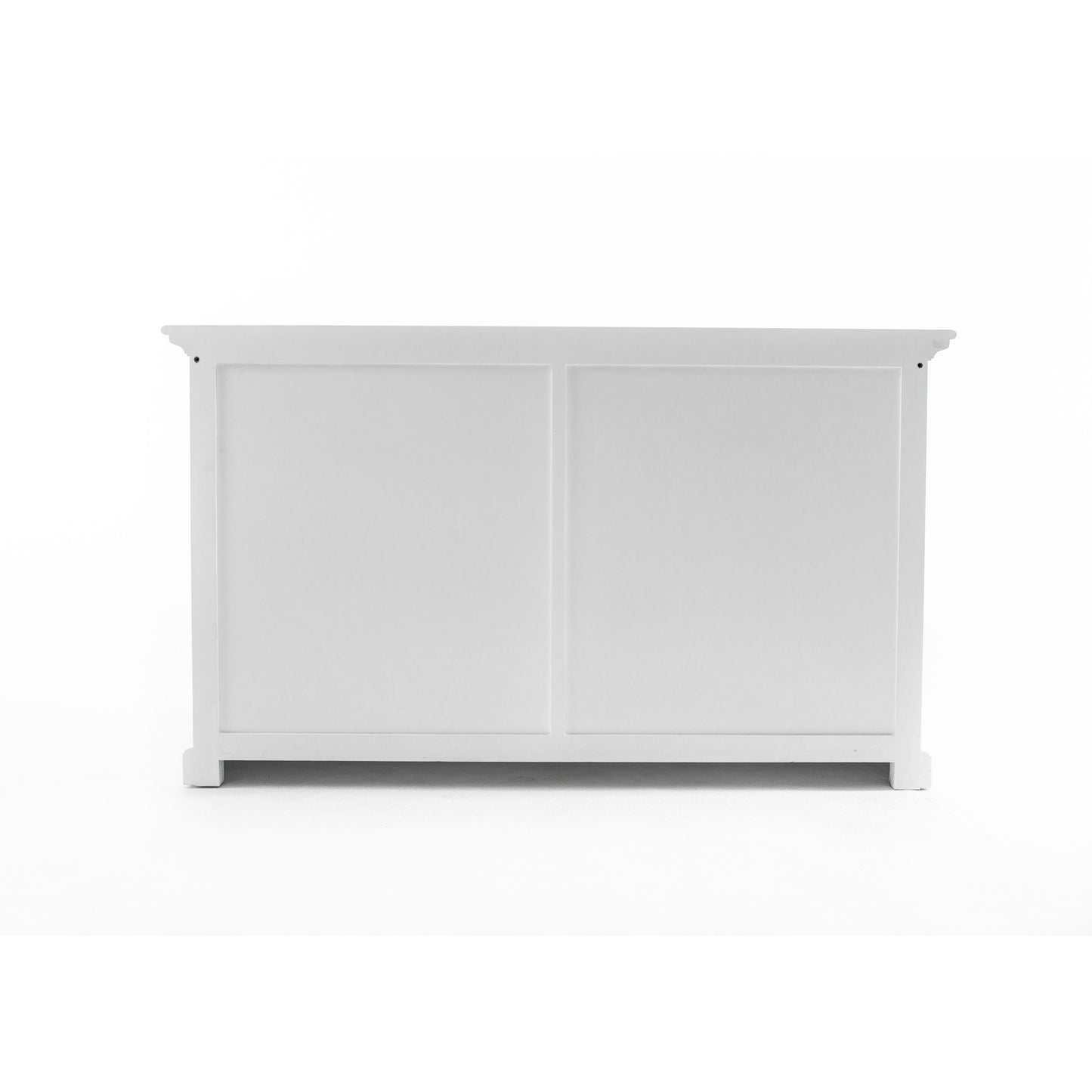 NovaSolo Halifax 57" Classic White Mahogany Buffet With 6 Drawers