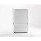 NovaSolo Halifax 57" Classic White Mahogany Glass Display Hutch Cabinet With 6 Doors & 2 Drawers