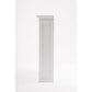 NovaSolo Halifax 57" Classic White Mahogany Glass Display Hutch Cabinet With 6 Doors & 2 Drawers