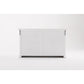 NovaSolo Halifax 57" Classic White Mahogany Glass Display Hutch Cabinet With 6 Doors & 2 Drawers
