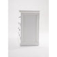 NovaSolo Halifax 57" Classic White Mahogany Glass Display Hutch Cabinet With 6 Doors & 2 Drawers