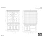 NovaSolo Halifax 57" Classic White Mahogany Glass Display Hutch Cabinet With 6 Doors & 2 Drawers