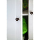 NovaSolo Halifax 57" Classic White Mahogany Glass Display Hutch Cabinet With 6 Doors & 2 Drawers