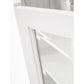 NovaSolo Halifax 57" Classic White Mahogany Glass Display Hutch Cabinet With 6 Doors & 2 Drawers