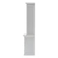 NovaSolo Halifax 57" Classic White Mahogany Hutch Cabinet With 4 Doors & 6 Shelves