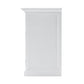 NovaSolo Halifax 57" Classic White Mahogany Hutch Cabinet With 4 Doors & 6 Shelves