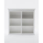 NovaSolo Halifax 57" Classic White Mahogany Hutch Cabinet With 4 Doors & 6 Shelves
