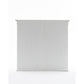 NovaSolo Halifax 57" Classic White Mahogany Hutch Cabinet With 4 Doors & 6 Shelves
