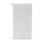 NovaSolo Halifax 57" Classic White Mahogany Hutch Cabinet With 4 Doors & 8 Shelves