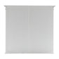 NovaSolo Halifax 57" Classic White Mahogany Hutch Cabinet With 4 Doors & 8 Shelves