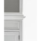 NovaSolo Halifax 57" Classic White Mahogany Hutch Cabinet With 4 Doors & 8 Shelves