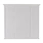 NovaSolo Halifax 57" x 87" White Mahogany Wood Kitchen Hutch Cabinet With Drawers And Glass Doors