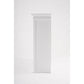 NovaSolo Halifax 57" x 87" White Mahogany Wood Kitchen Hutch Cabinet With Drawers And Glass Doors