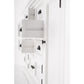 NovaSolo Halifax 57" x 87" White Mahogany Wood Kitchen Hutch Cabinet With Drawers And Glass Doors