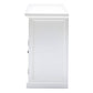 NovaSolo Halifax 63" Classic White Mahogany Buffet With 4 Drawers & 4 Rattan Baskets