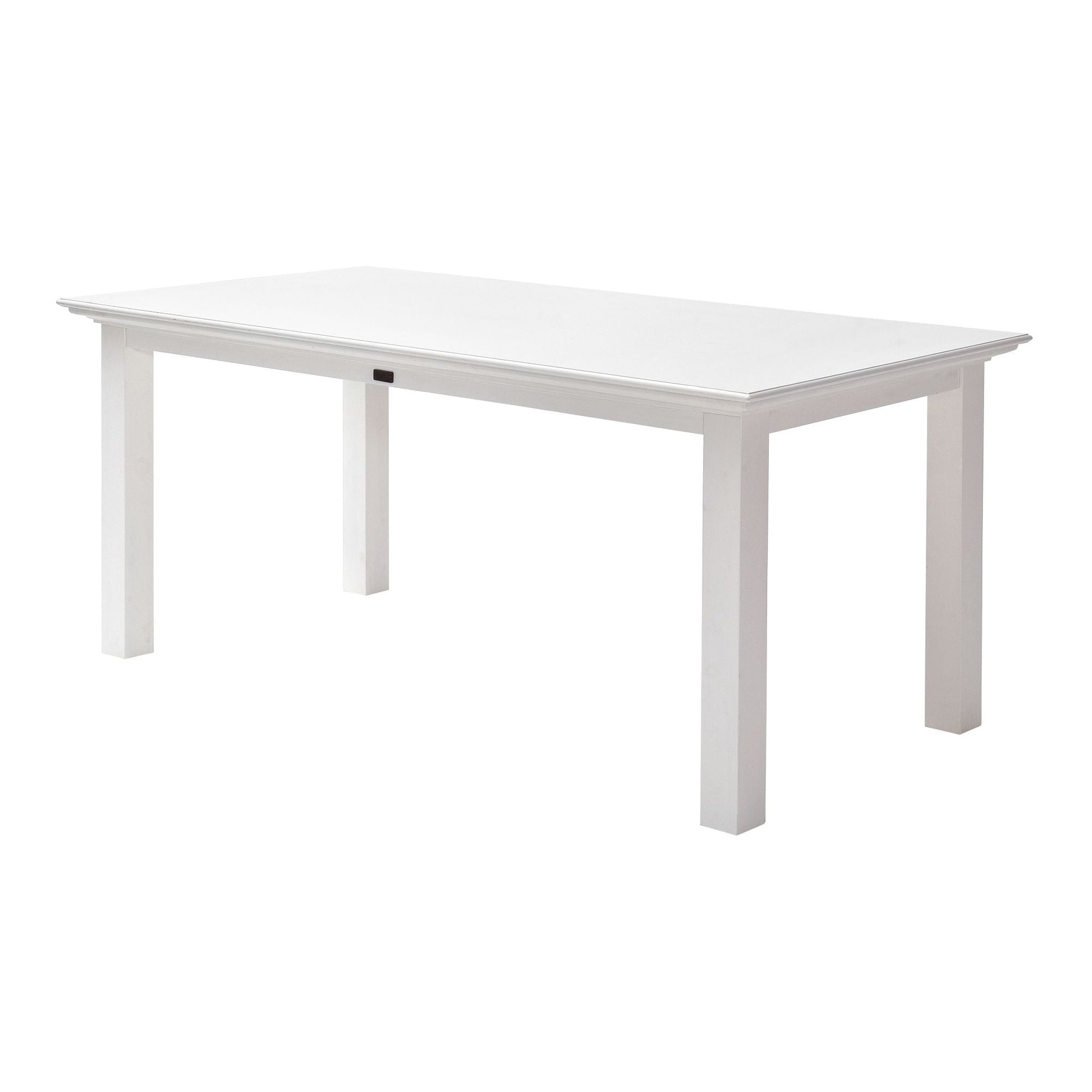 NovaSolo Halifax 63" x 35" Classic White Mahogany Small Dining Table