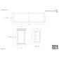 NovaSolo Halifax 64" Classic White Mahogany Buffet With 4 Glass Doors