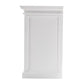 NovaSolo Halifax 64" Classic White Mahogany Buffet With 4 Glass Doors