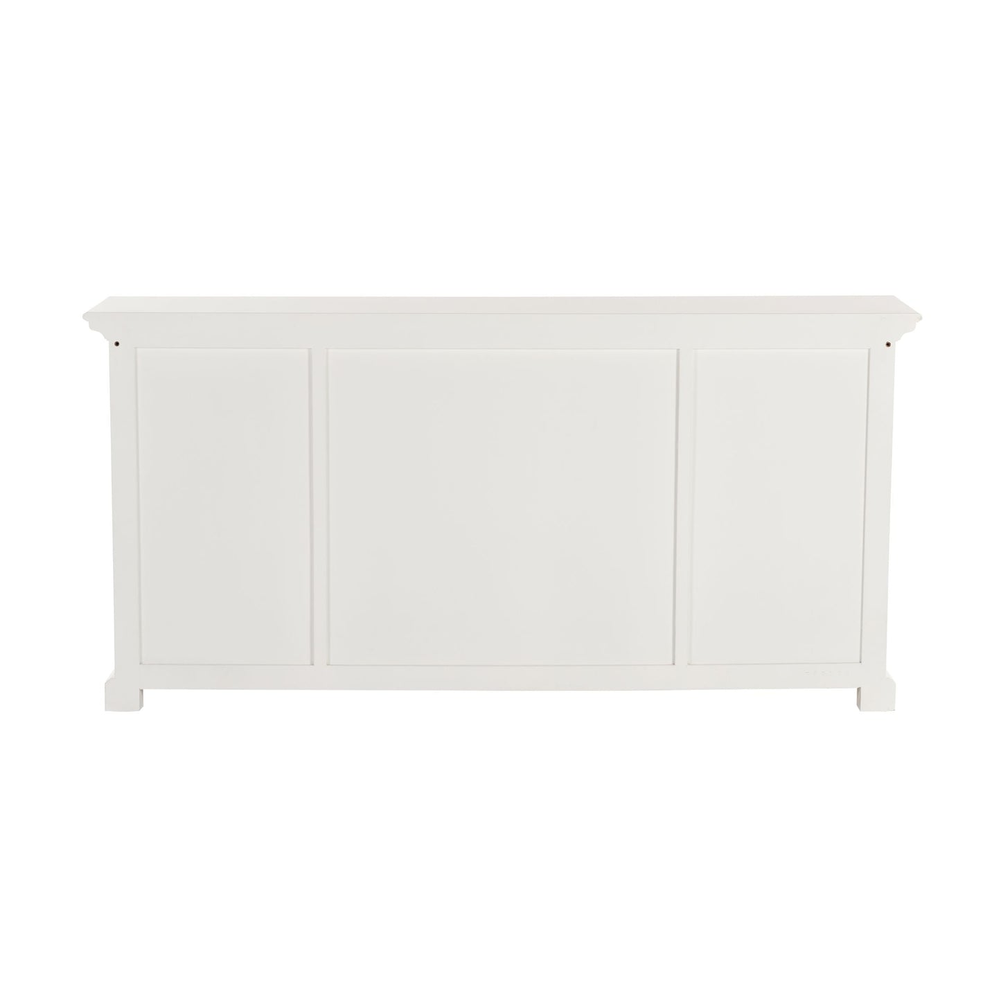 NovaSolo Halifax 65" Classic White Mahogany Buffet With 4 Doors & 3 Drawers