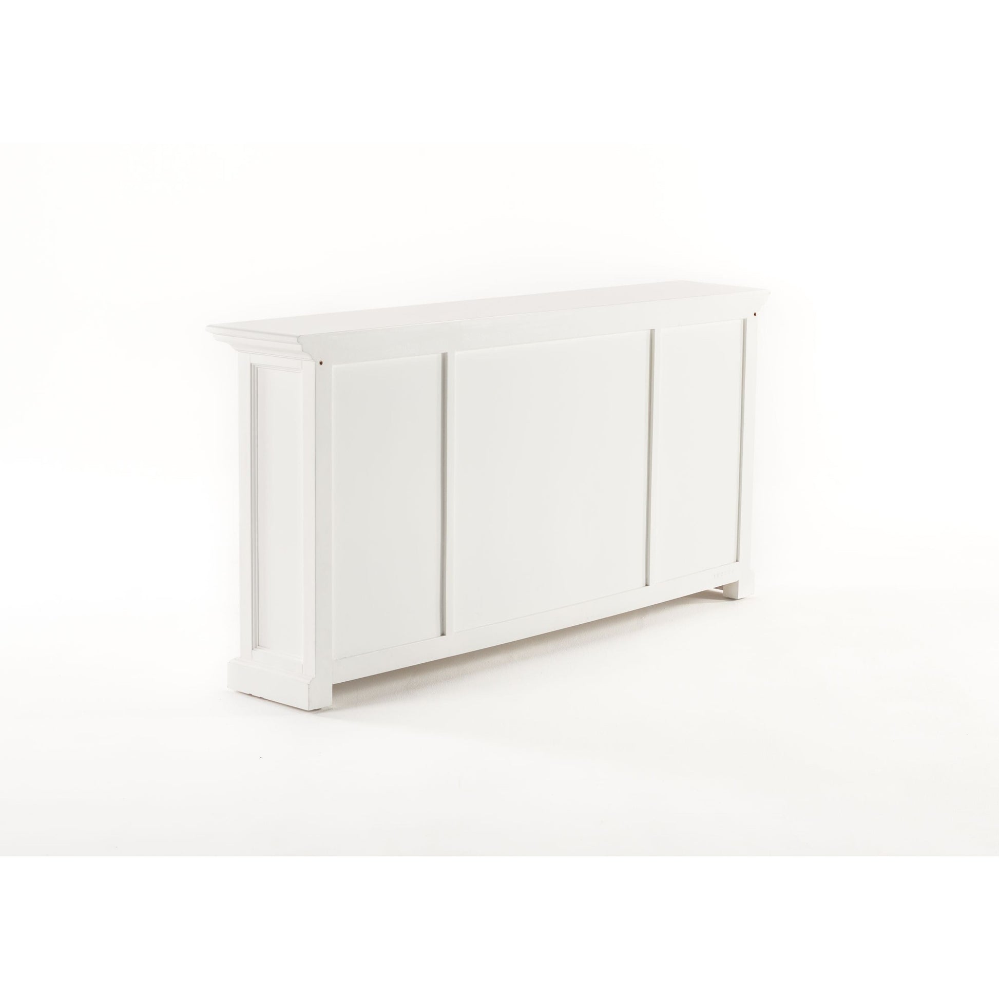 NovaSolo Halifax 65" Classic White Mahogany Buffet With 4 Doors & 3 Drawers