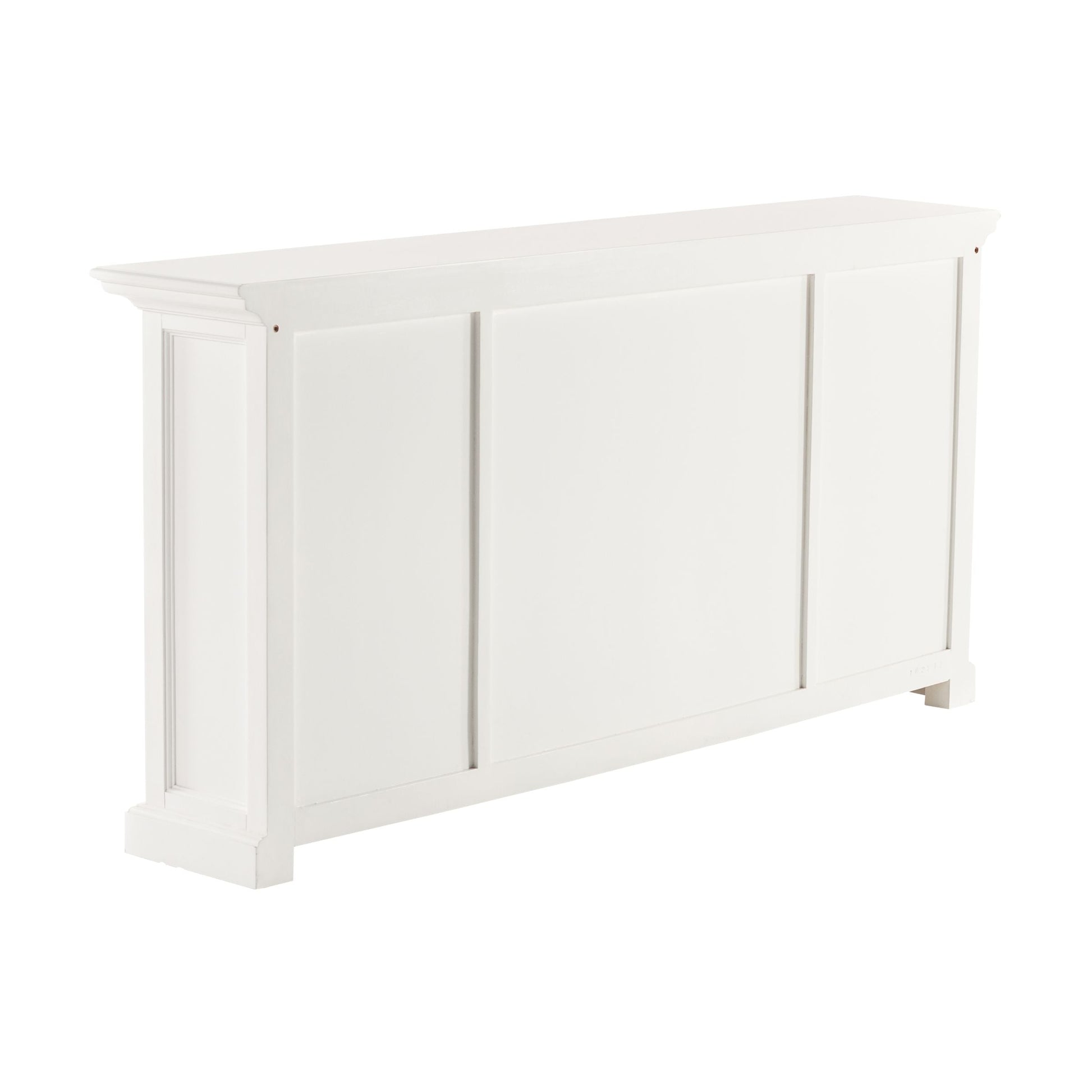 NovaSolo Halifax 65" Classic White Mahogany Buffet With 4 Doors & 3 Drawers