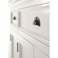 NovaSolo Halifax 65" Classic White Mahogany Buffet With 4 Doors & 3 Drawers