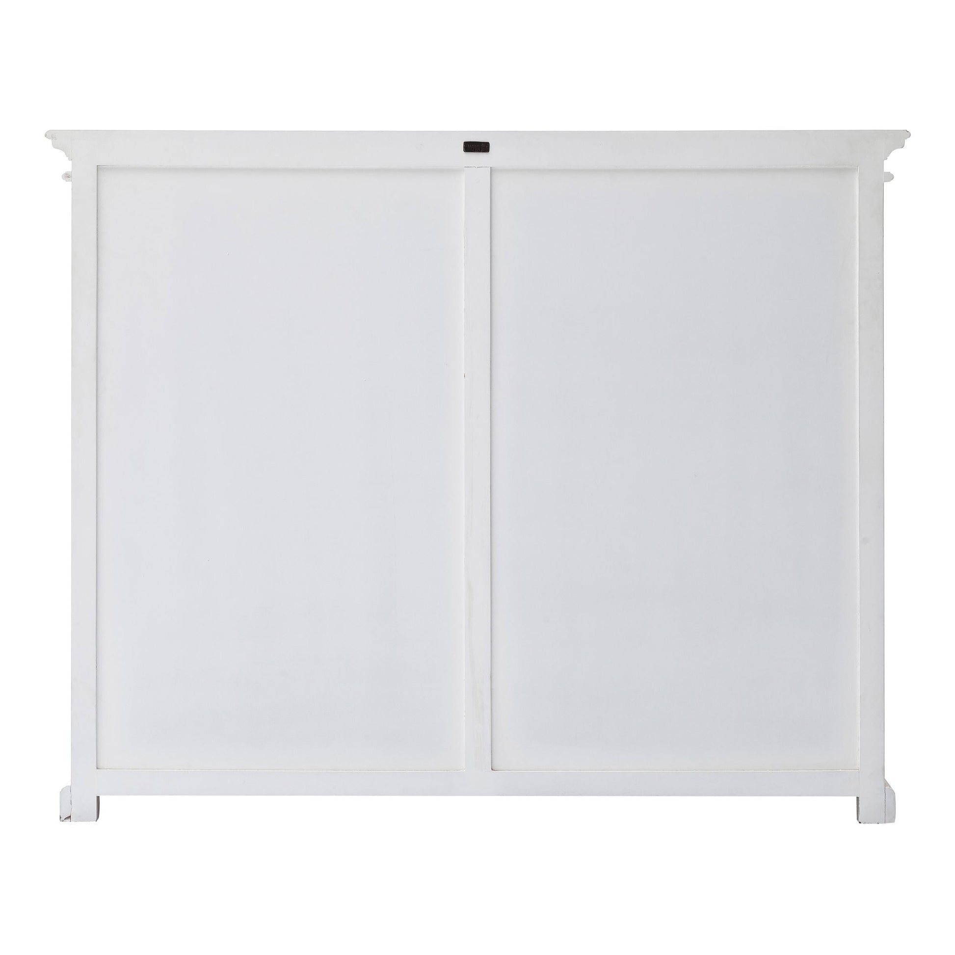 NovaSolo Halifax 65" Classic White Mahogany Display Cabinet With 8 Glass Doors