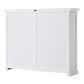 NovaSolo Halifax 65" Classic White Mahogany Display Cabinet With 8 Glass Doors