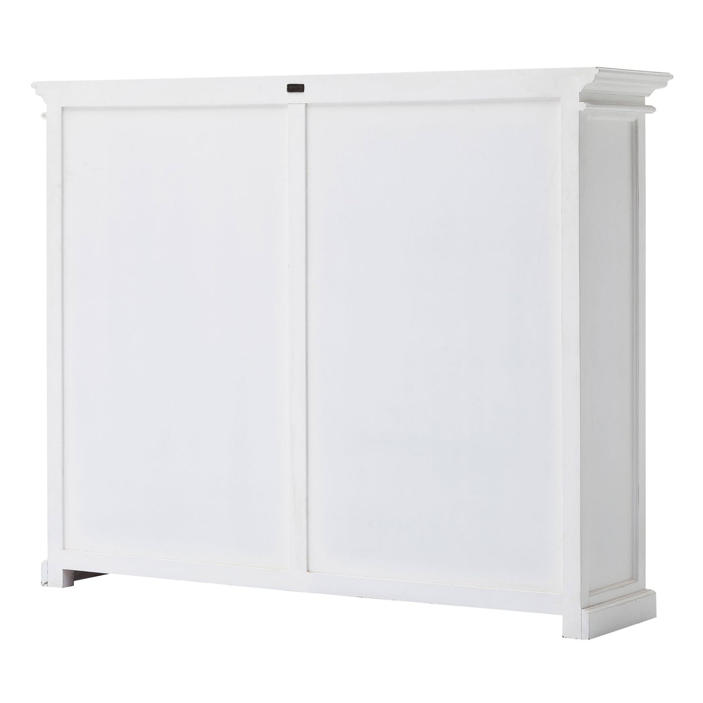 NovaSolo Halifax 65" Classic White Mahogany Display Cabinet With 8 Glass Doors