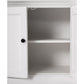 NovaSolo Halifax 65" Classic White Mahogany Double-Bay Hutch Cabinet With 4 Doors & 10 Shelves