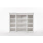 NovaSolo Halifax 71" Classic White Kitchen Hutch Cabinet With 5 Doors & 3 Drawers