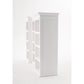 NovaSolo Halifax 71" Classic White Kitchen Hutch Cabinet With 5 Doors & 3 Drawers