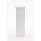 NovaSolo Halifax 71" Classic White Kitchen Hutch Cabinet With 5 Doors & 3 Drawers