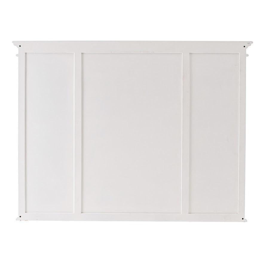 NovaSolo Halifax 71" Classic White Kitchen Hutch Cabinet With 5 Doors & 3 Drawers