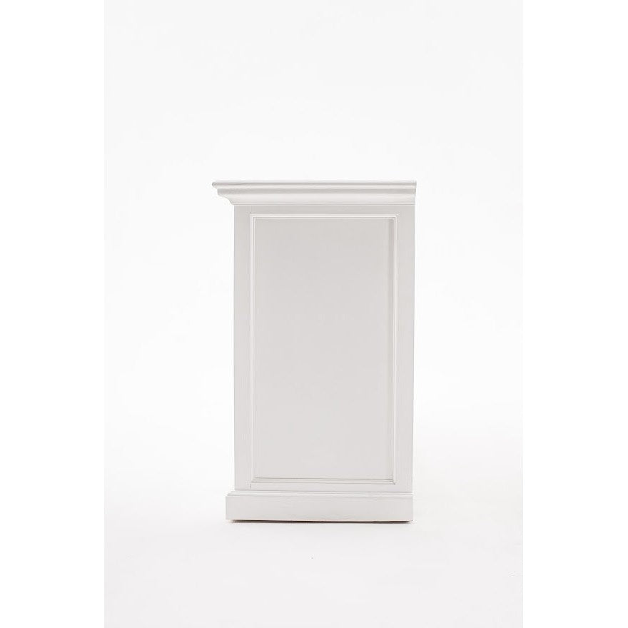 NovaSolo Halifax 71" Classic White Kitchen Hutch Cabinet With 5 Doors & 3 Drawers