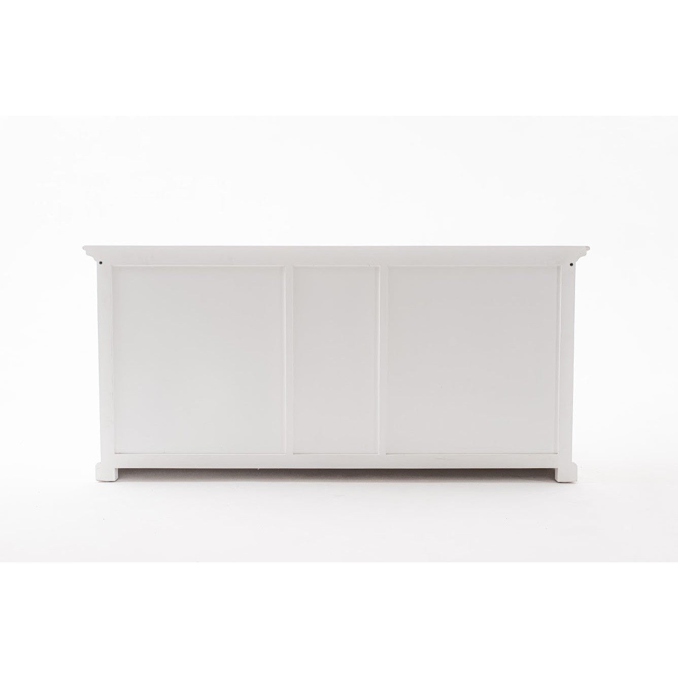 NovaSolo Halifax 71" Classic White Kitchen Hutch Cabinet With 5 Doors & 3 Drawers