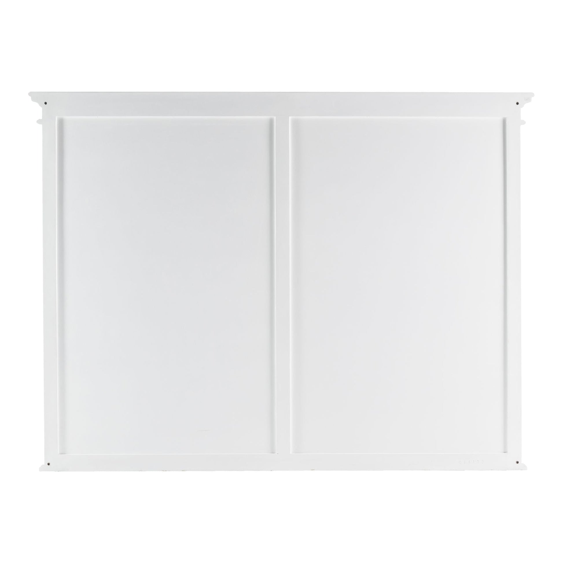 NovaSolo Halifax 71" Classic White Mahogany Bookcase Hutch Cabinet With 5 Doors & 8 Shelves