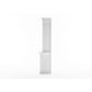 NovaSolo Halifax 71" Classic White Mahogany Bookcase Hutch Cabinet With 5 Doors & 8 Shelves