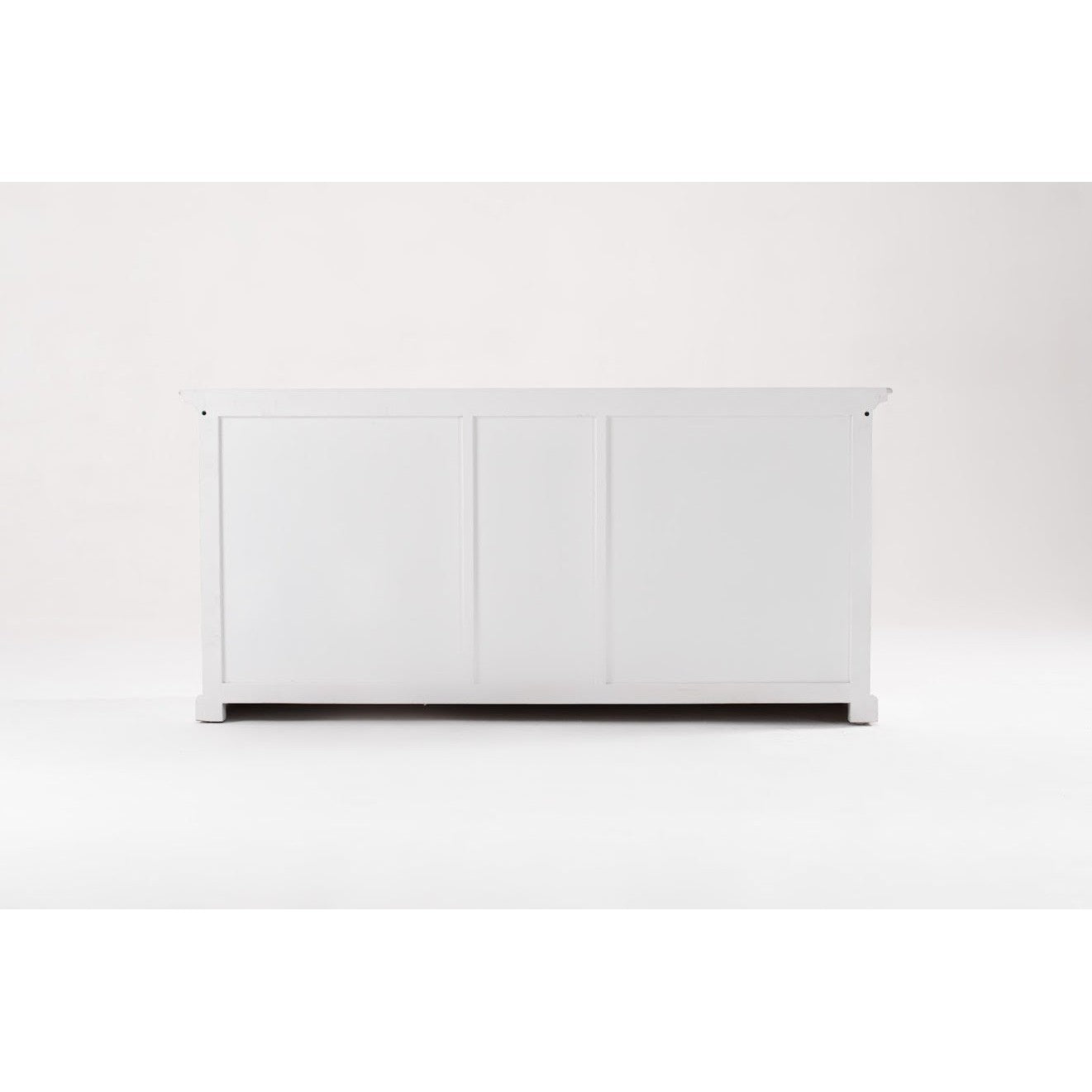 NovaSolo Halifax 71" Classic White Mahogany Buffet With 5 Doors & 3 Drawers