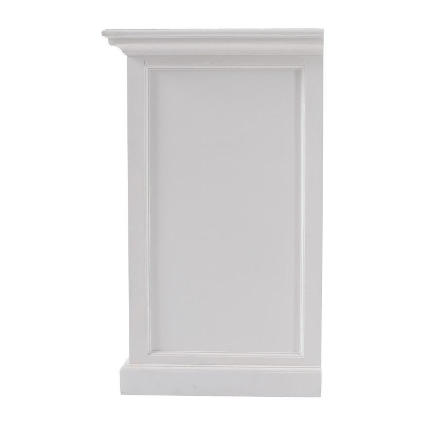 NovaSolo Halifax 71" Classic White Mahogany Buffet With 5 Doors & 3 Drawers